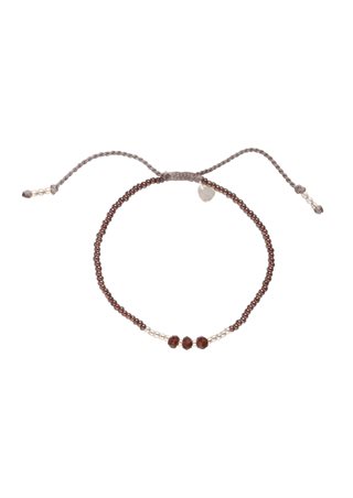 Beautiful Story - Decent Armbånd Gold - Garnet - Onesize